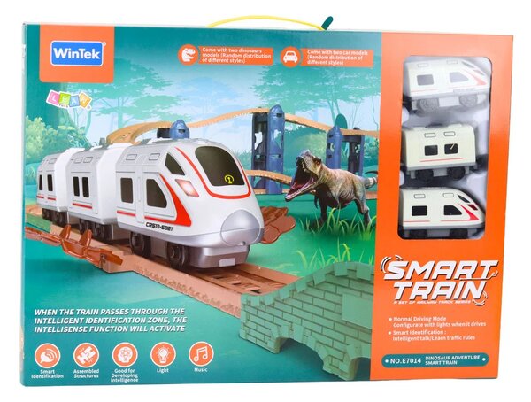 Električni interaktivni vagoni Tunel Vulkan Dinosauri 95 cm