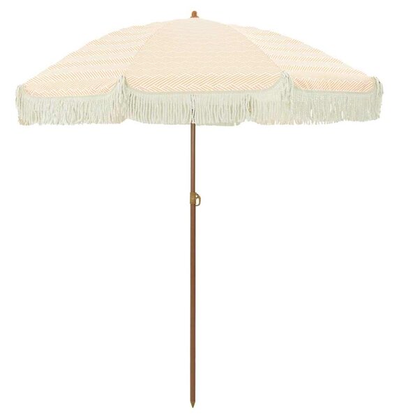 Suncobran za plažu Žuta i bijela 160 x 160 x 196 cm - Žuta / 160 x 160 x 196 cm