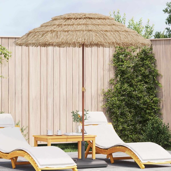 Suncobran za plažu Prirodna 160 x 160 x 196 cm - Smeđa / 160 x 160 x 196 cm