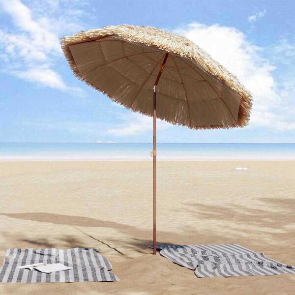 Vrtni suncobran Prirodna 160 x 160 x 196 cm - Smeđa / 160 x 160 x 196 cm