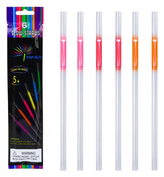 Slamke Fluorescentni štapići Svijetle u mraku Neonski štapići 6 kom
