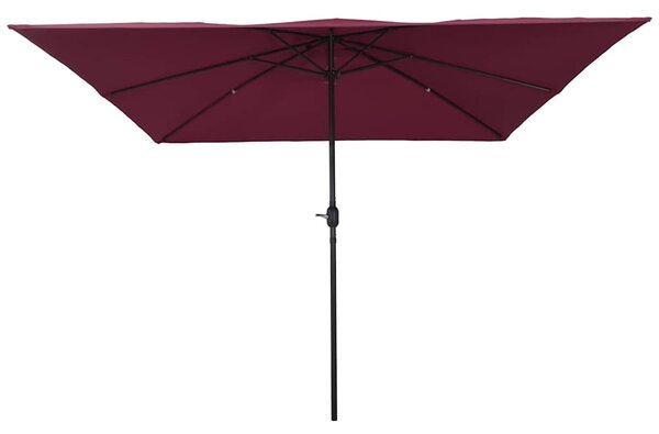 Vrtni suncobran Bordeaux Crvena 295 x 295 x 245 cm - Crvena / 295 x 295 x 245 cm