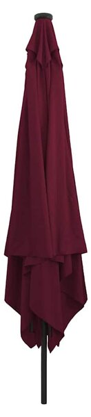 Vrtni suncobran Bordeaux Crvena 295 x 295 x 245 cm - Crvena / 295 x 295 x 245 cm