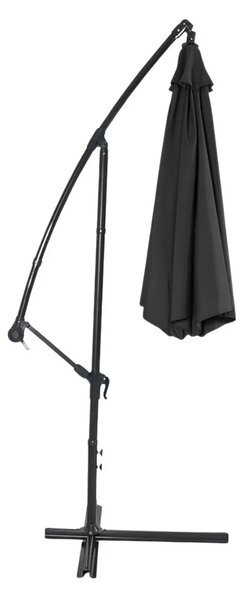 Bočni vrtni suncobran s podesivim nagibom 350 x 250 cm antracit