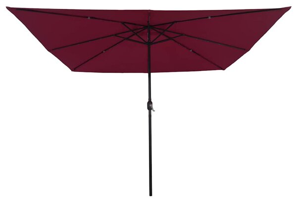 Vrtni suncobran Bordeaux Crvena 295 x 295 x 245 cm - Crvena / 295 x 295 x 245 cm