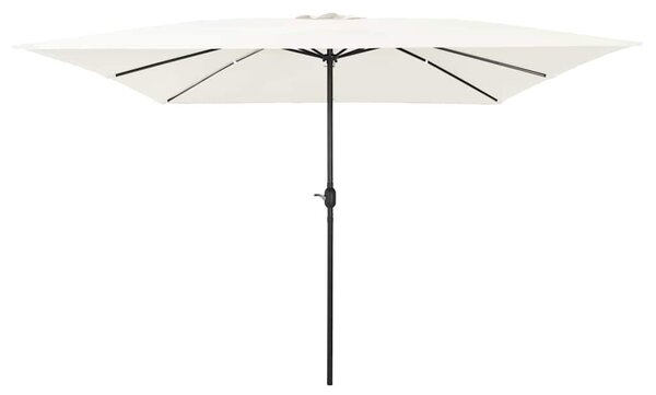 Vrtni suncobran Pijesak 295 x 295 x 245 cm Poliester i čelik - Smeđa / 295 x 295 x 245 cm