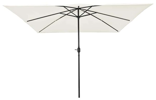 Vrtni suncobran Pijesak 295 x 295 x 245 cm Poliester i čelik - Smeđa / 295 x 295 x 245 cm