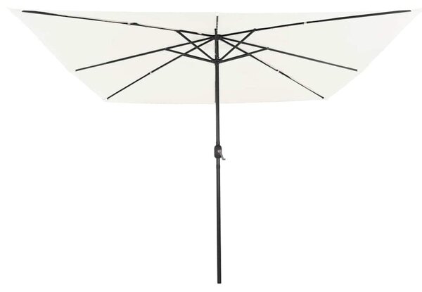 Vrtni suncobran Pijesak 295 x 295 x 245 cm Poliester i čelik - Smeđa / 295 x 295 x 245 cm