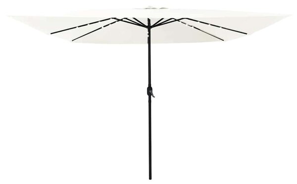 Vrtni suncobran Pijesak 295 x 295 x 245 cm Poliester i čelik - Smeđa / 295 x 295 x 245 cm