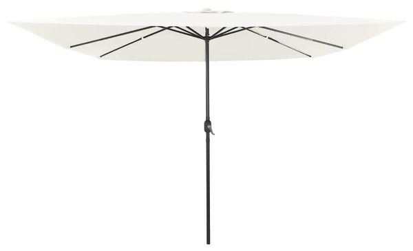 Vrtni suncobran Pijesak 295 x 295 x 245 cm Poliester i čelik - Smeđa / 295 x 295 x 245 cm