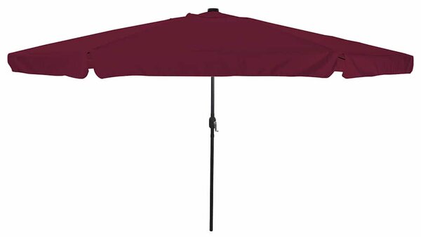 Vrtni suncobran Bordeaux Crvena 395 x 395 x 245 cm Poliester - Crvena / 395 x 395 x 245 cm