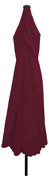 Vrtni suncobran Bordeaux Crvena 395 x 395 x 245 cm Poliester - Crvena / 395 x 395 x 245 cm