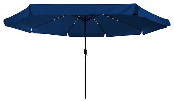 Vrtni suncobran Azurnoplava 395 x 395 x 245 cm Poliester - Plava / 395 x 395 x 245 cm