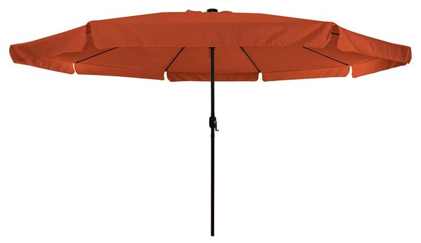 Vrtni suncobran Terakota 395 x 395 x 245 cm Poliester - Cinober / 395 x 395 x 245 cm