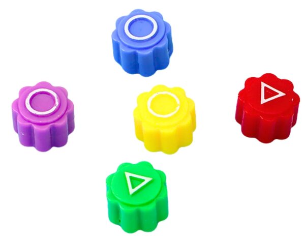 Kockice za igranje arkadnih igara Gonggi Hacele Squid Games, kutija od 5 komada A
