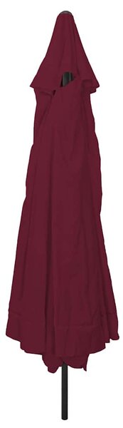 Vrtni suncobran Bordeaux Crvena 394 x 394 x 248 cm - Crvena / 394 x 394 x 248 cm