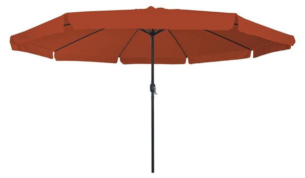 Vrtni suncobran Terakota 394 x 394 x 248 cm Poliester i čelik - Cinober / 394 x 394 x 248 cm