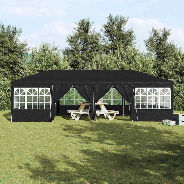 Šator za zabave Antracit 800 x 400 x 266 cm Polietilen - Antracit / 800 x 400 x 266 cm