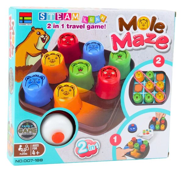 2u1 Mole Maze Skill Game Brzi šalice Križić-kružić