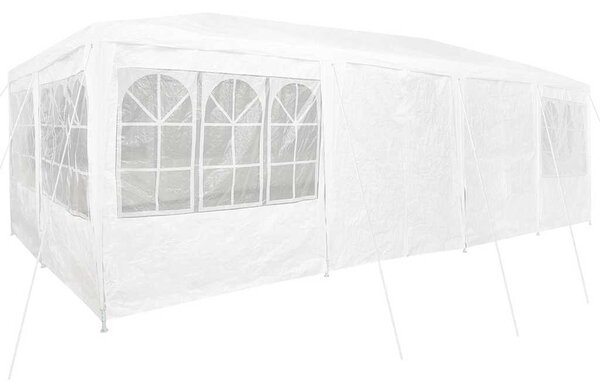 Šator za zabave Bijelo 800 x 400 x 266 cm Polietilen - Bijela / 800 x 400 x 266 cm
