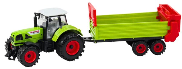 Traktor s prikolicom, frikcioni pogon, otvarajuća hauba, vrata, zelena