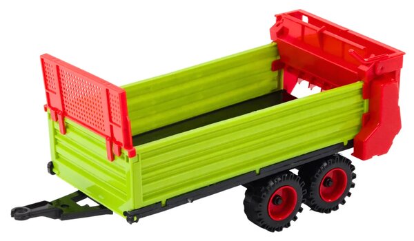 Traktor s prikolicom, frikcioni pogon, otvarajuća hauba, vrata, zelena