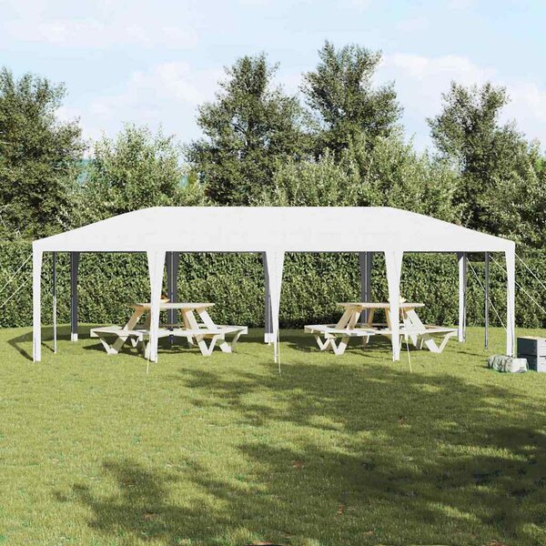 Šator za zabave Bijelo 800 x 400 x 266 cm Polietilen i čelik - Bijela / 800 x 400 x 266 cm
