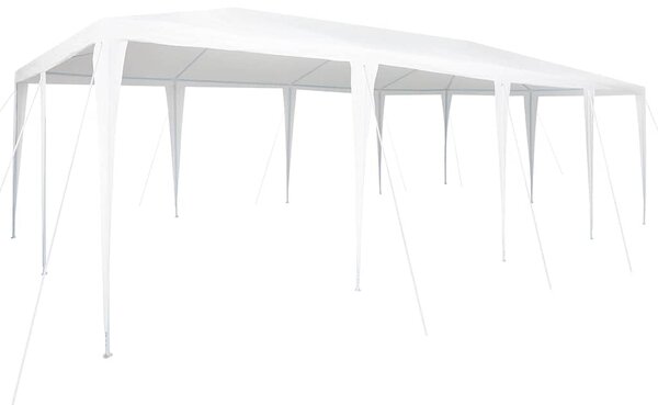 Šator za zabave Bijelo 800 x 400 x 266 cm Polietilen i čelik - Bijela / 800 x 400 x 266 cm