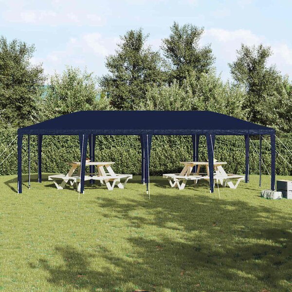 Šator za zabave Plava 800 x 400 x 266 cm Polietilen i čelik - Plava / 800 x 400 x 266 cm