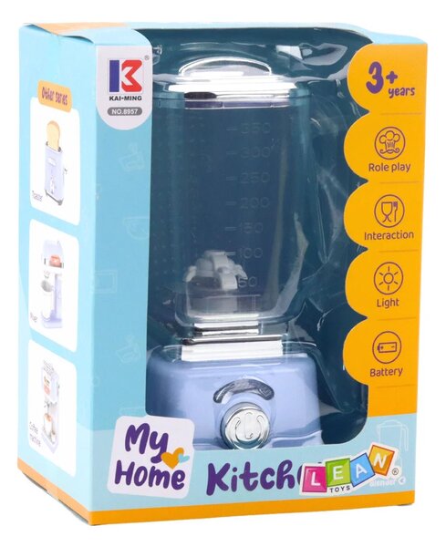 Dječji kuhinjski blender s rotirajućim mehanizmom, plavi