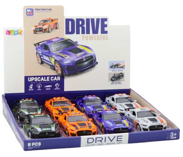 GT 500 trkaći automobil, otvarajuća vrata, svjetla i zvuk, mix boja