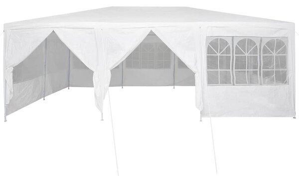Šator za zabave Bijelo 600 x 400 x 266 cm Polietilen - Bijela / 600 x 400 x 266 cm