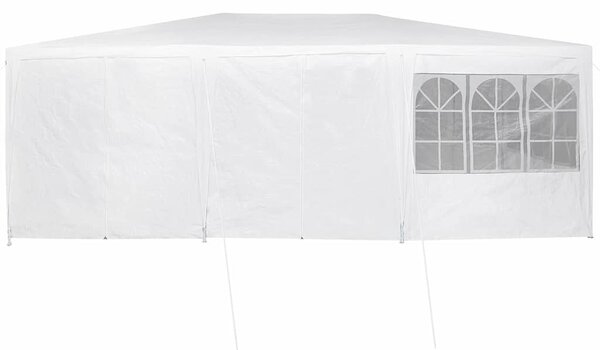 Šator za zabave Bijelo 600 x 400 x 266 cm Polietilen - Bijela / 600 x 400 x 266 cm