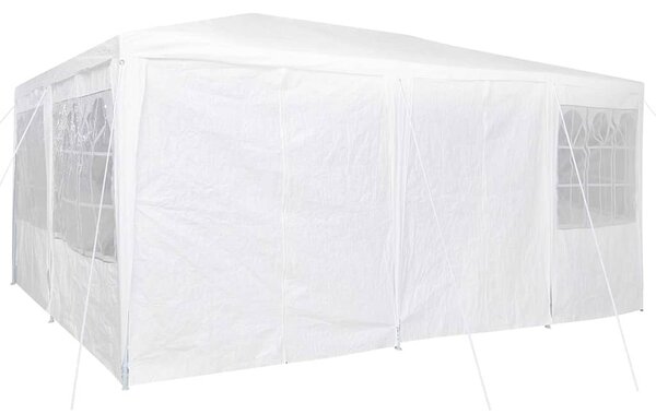 Šator za zabave Bijelo 600 x 400 x 266 cm Polietilen - Bijela / 600 x 400 x 266 cm