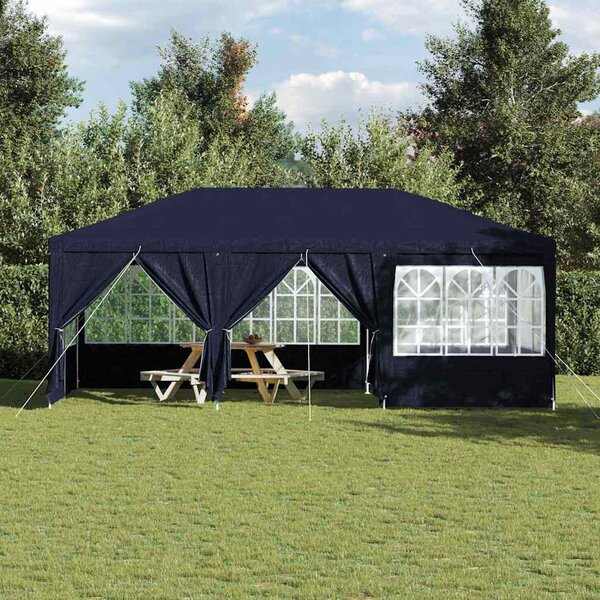 Šator za zabave Plava 600 x 400 x 266 cm Polietilen - Plava / 600 x 400 x 266 cm