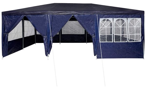 Šator za zabave Plava 600 x 400 x 266 cm Polietilen - Plava / 600 x 400 x 266 cm
