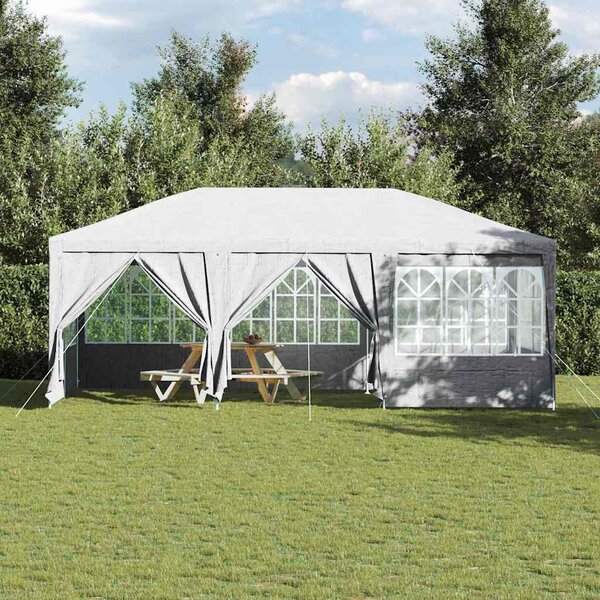 Šator za zabave Bijelo 600 x 400 x 266 cm Polietilen - Bijela / 600 x 400 x 266 cm