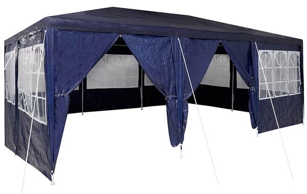 Šator za zabave Plava 600 x 400 x 266 cm Polietilen - Plava / 600 x 400 x 266 cm