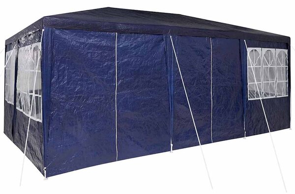 Šator za zabave Plava 600 x 400 x 266 cm Polietilen - Plava / 600 x 400 x 266 cm