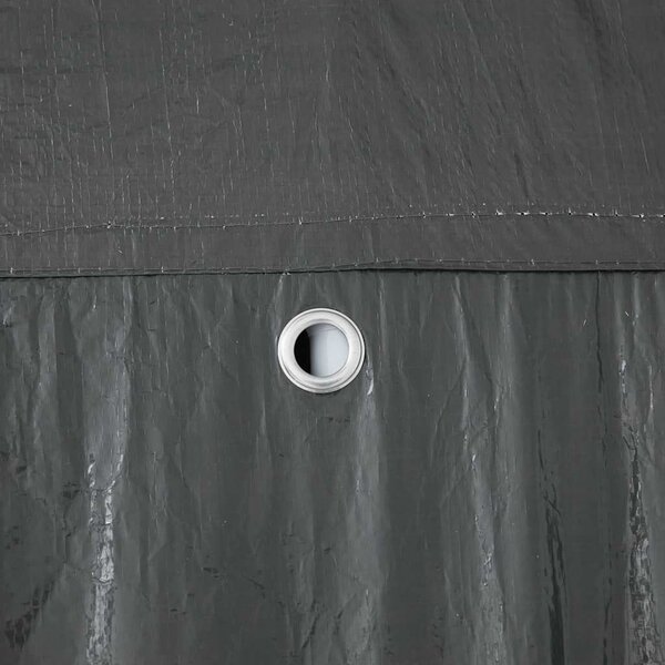 Šator za zabave Antracit 400 x 400 x 266 cm Polietilen i čelik - Antracit / 400 x 400 x 266 cm