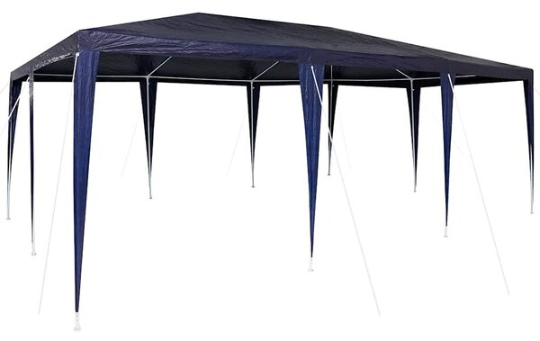 Šator za zabave Plava 600 x 400 x 266 cm Polietilen i čelik - Plava / 600 x 400 x 266 cm