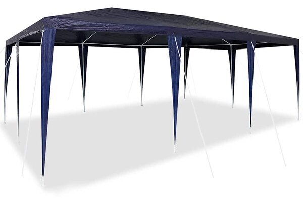 Šator za zabave Plava 600 x 400 x 266 cm Polietilen i čelik - Plava / 600 x 400 x 266 cm