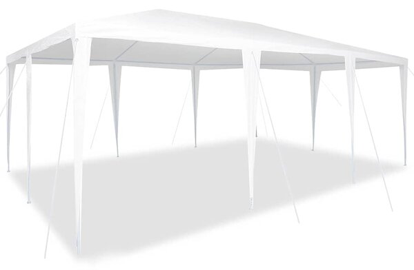 Šator za zabave Bijelo 600 x 400 x 266 cm Polietilen i čelik - Bijela / 600 x 400 x 266 cm