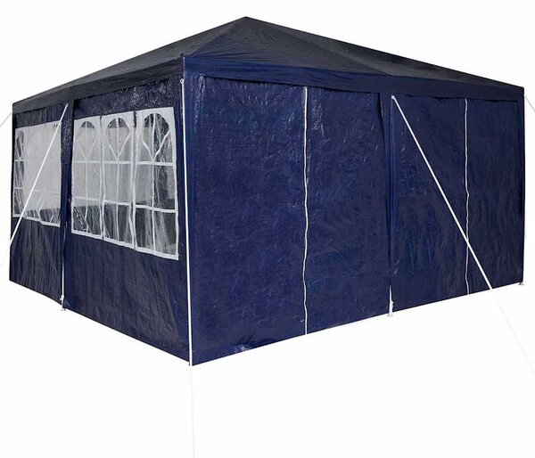 Šator za zabave Plava 400 x 400 x 266 cm Polietilen - Plava / 400 x 400 x 266 cm