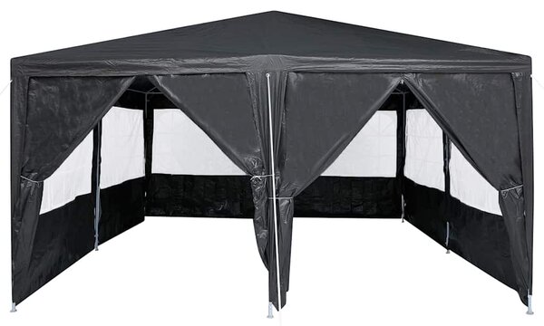 Šator za zabave Antracit 400 x 400 x 266 cm Polietilen - Antracit / 400 x 400 x 266 cm