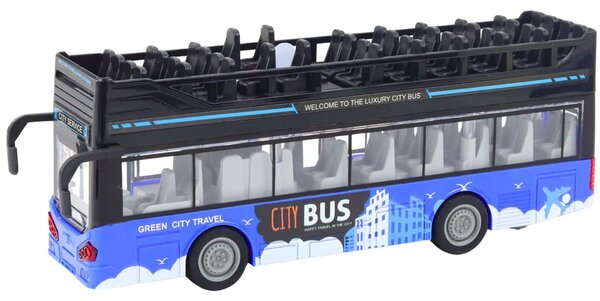 Gradski autobus na kat 1:16 Svjetla za vožnju zvuče plavo