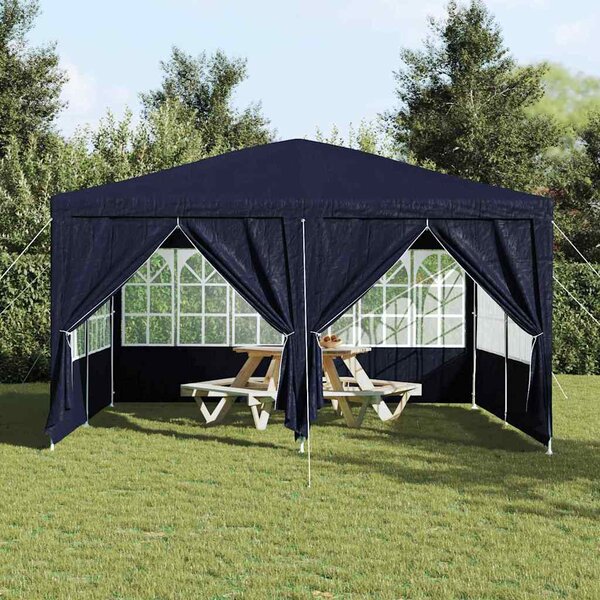 Šator za zabave Plava 400 x 400 x 266 cm Polietilen - Plava / 400 x 400 x 266 cm