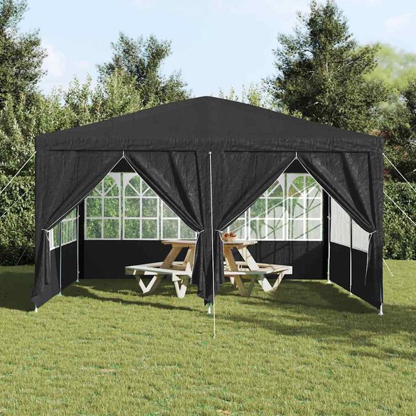Šator za zabave Antracit 400 x 400 x 266 cm Polietilen - Antracit / 400 x 400 x 266 cm