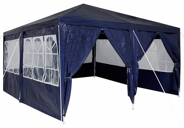 Šator za zabave Plava 400 x 400 x 266 cm Polietilen - Plava / 400 x 400 x 266 cm