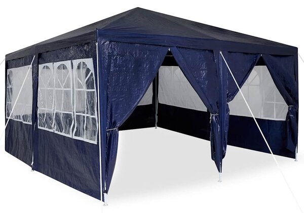 Šator za zabave Plava 400 x 400 x 266 cm Polietilen - Plava / 400 x 400 x 266 cm